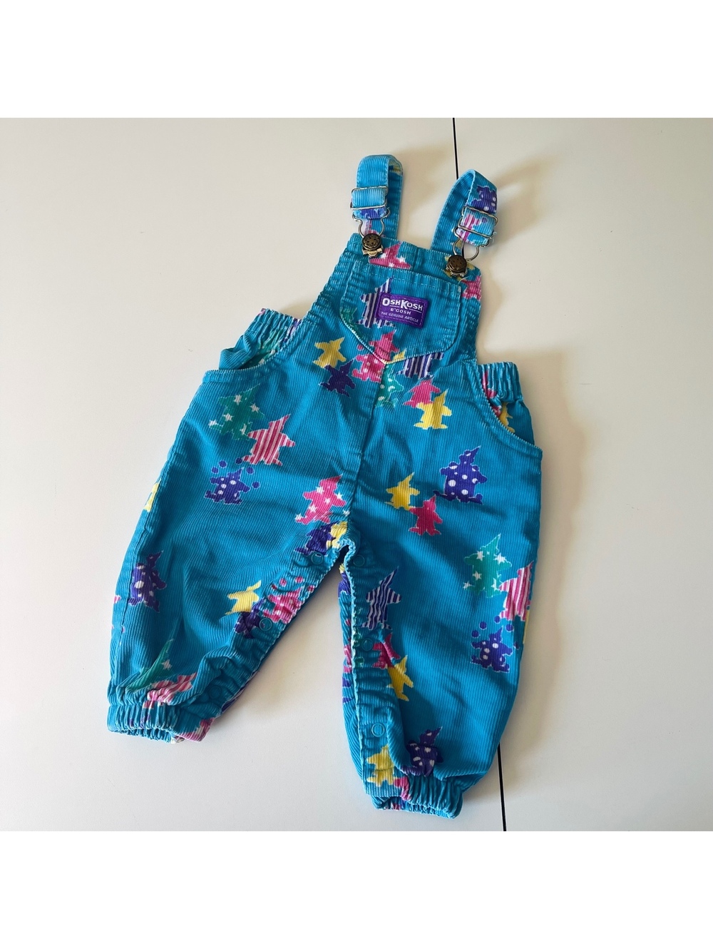 Vintage Oshkosh B'Gosh Unisex Infant Baby's Size 3/6m Overalls